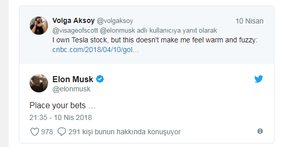 Elon Musk T Rk M Hendise Cevap Verdi Ve Dev Bankaya Rest Ekti G Ncel