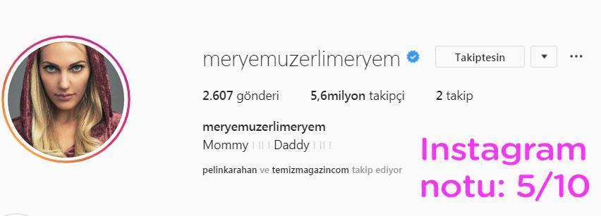Bir Instagram hesabının anotomisi: Meryem Uzerli