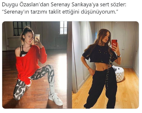 Enes Batur Reynmeni, Duygu Özaslan da Serenay Sarıkayayı mı taklit ediyor