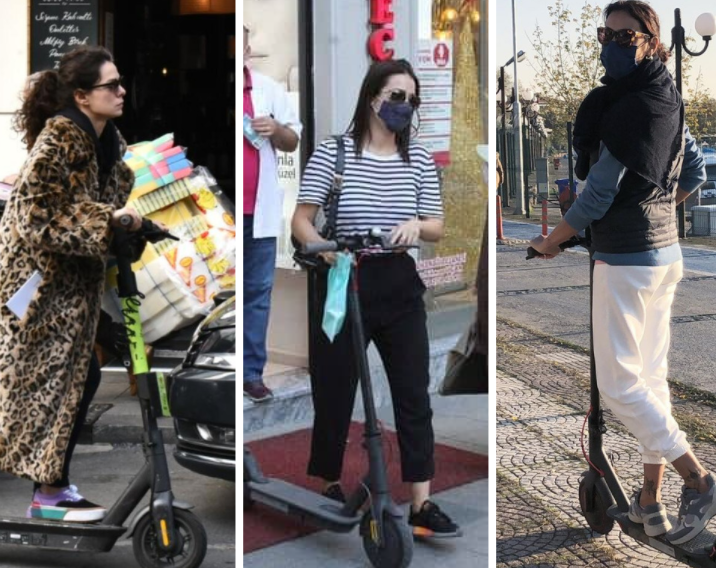 Trafik sorununu scooter’la çözen ünlüler