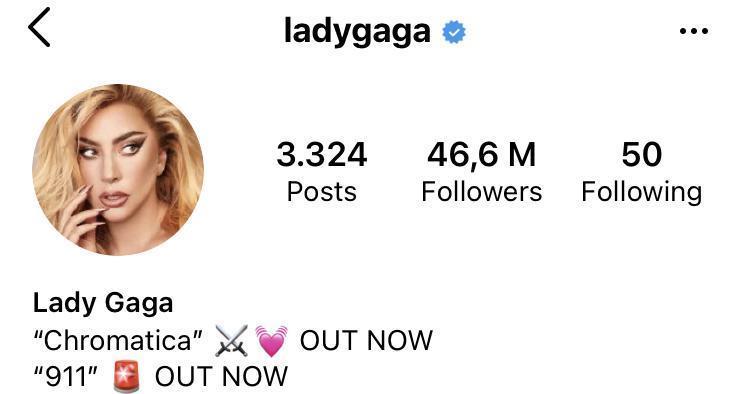 Bir Instagram hesabının anatomisi: Lady Gaga