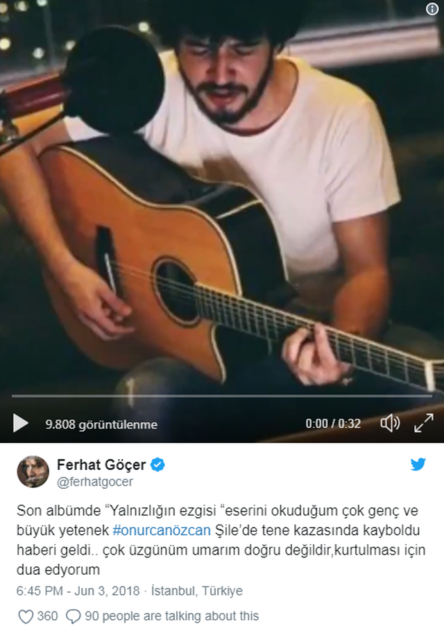 Denizde kaybolan şarkıcı Onur Can Özcanın haberi Merve Özbeyi kahretti