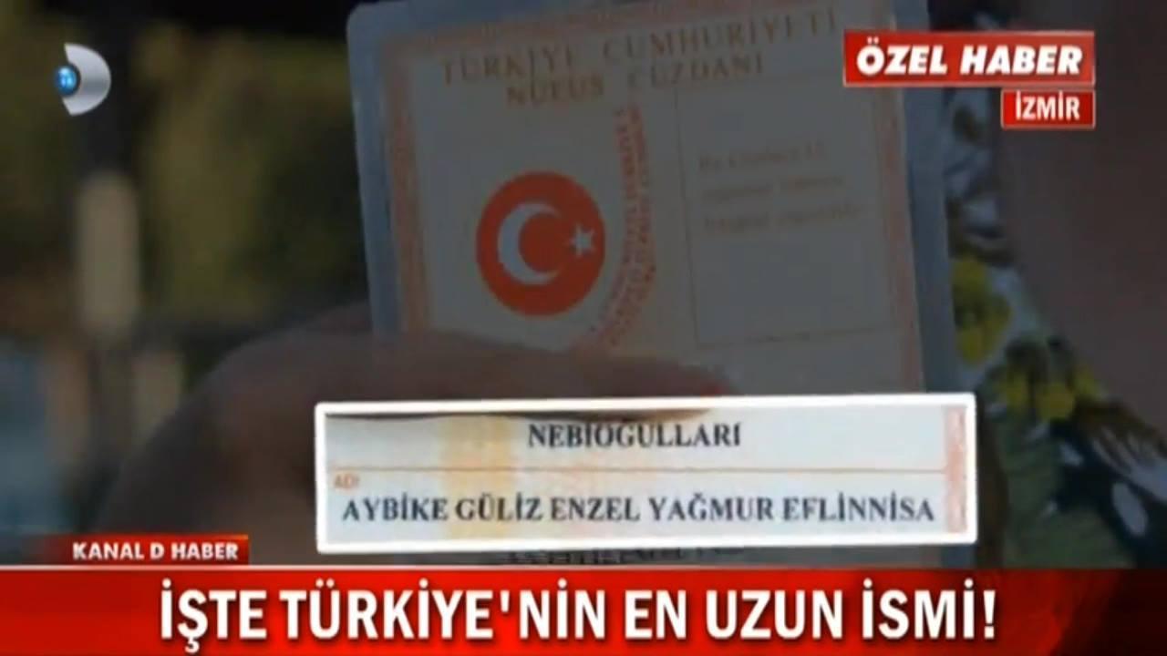 Kanal D Ana Haberde yayınlandı Türkiyede böyle bir isim duymadınız