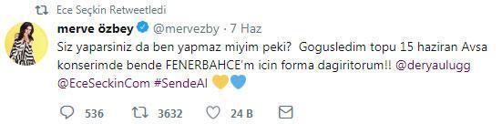 Ece Seçkin, Merve Özbey ve Alişan Fenerbahçenin forma kampanyasına destek verdi