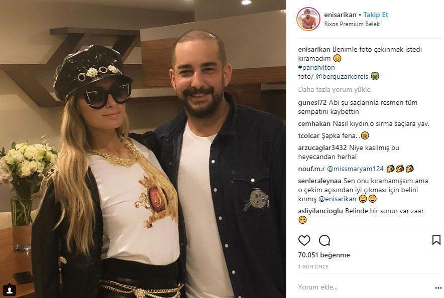 Bergüzar Korelin Paris Hilton tepkisi: Rezil olduk Enis