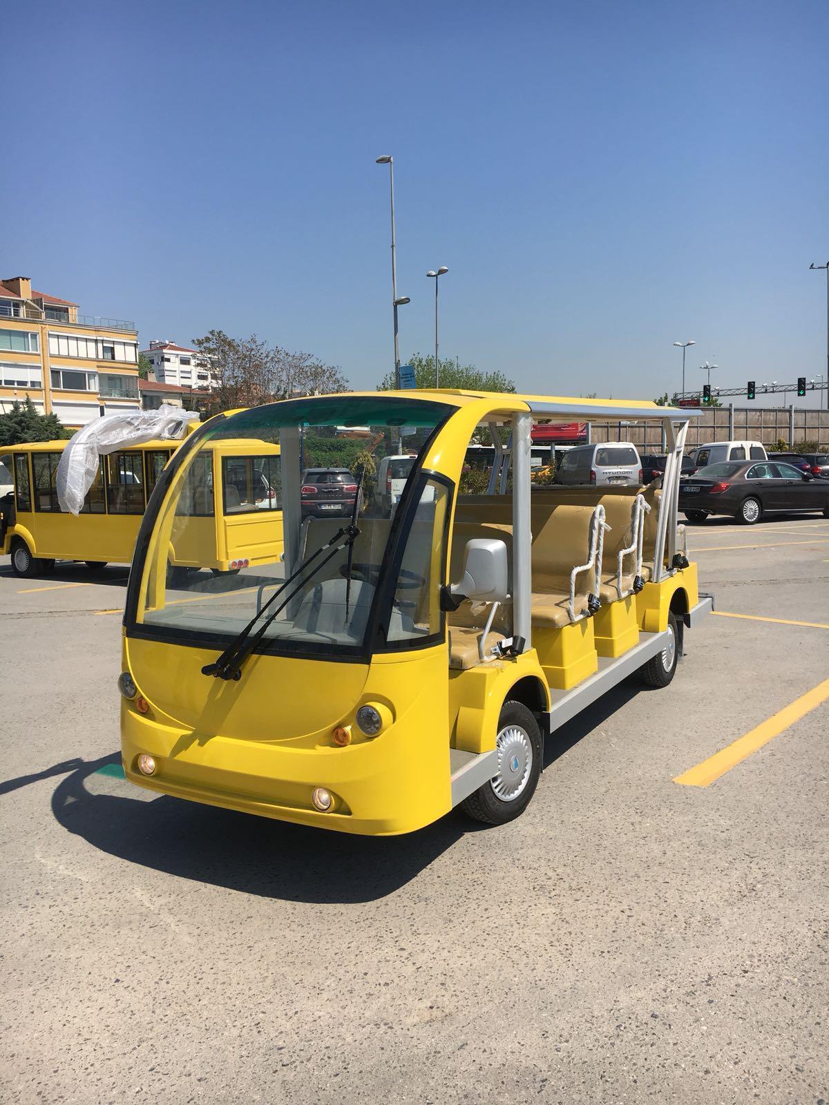 Adalarda elektrikli minibüsler yolcu taşıyacak