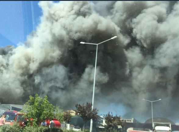 Son dakika... Ankaradaki Keresteciler Sitesinde yangın