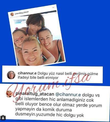 Pınar Altuğdan dolgu yüz yorumuna sert cevap
