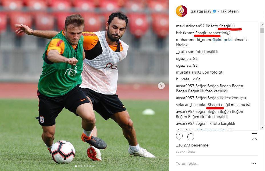 Galatasaray idmanında Shaqiri sürprizi