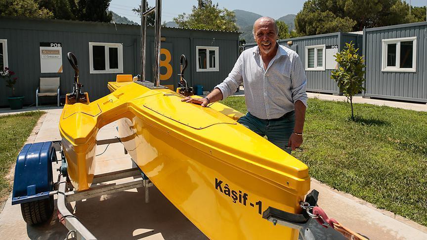 İzmirde bir girişimci yerli insansız deniz aracı yaptı