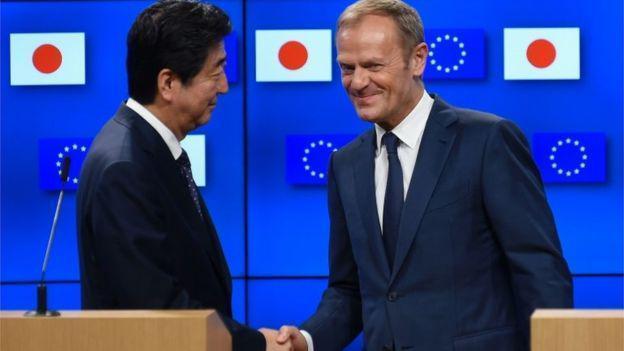Avrupa Birliği ile Japonyadan dünyanın en büyük ticaret anlaşması