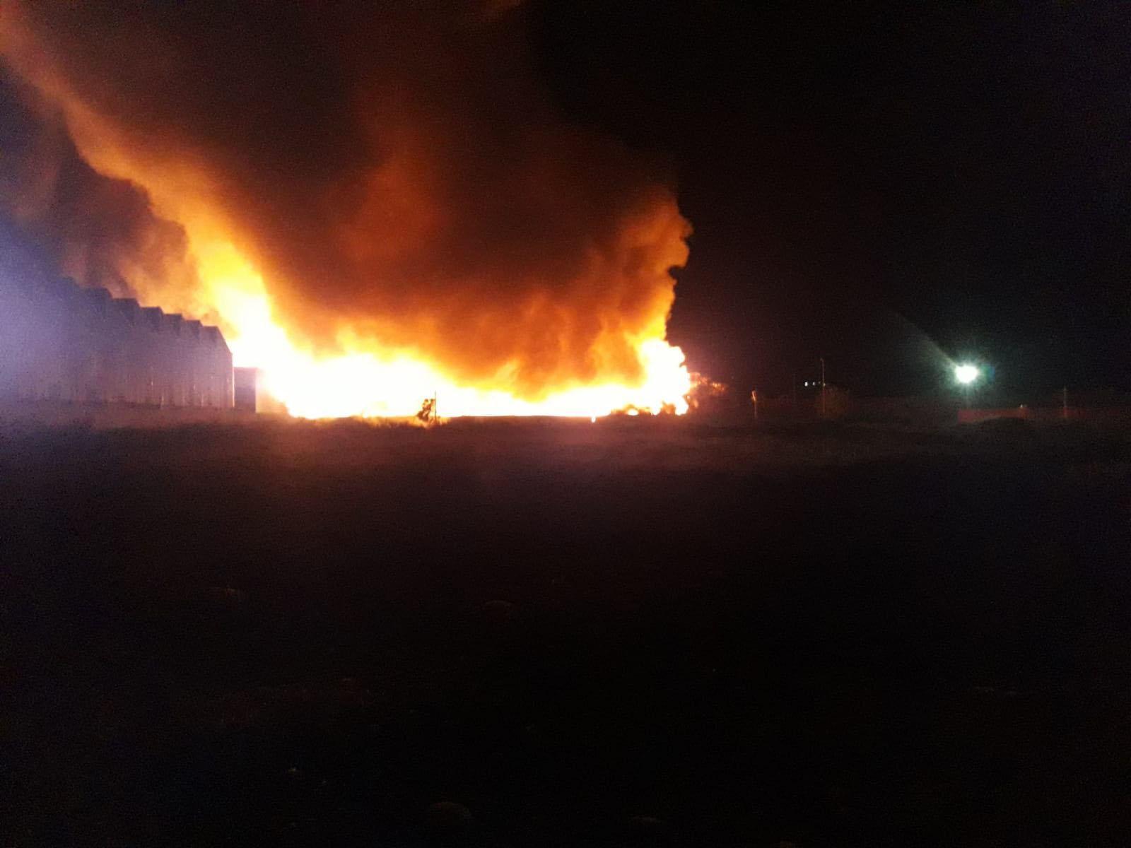 Osmaniye’de tren yangınların içinden geçti