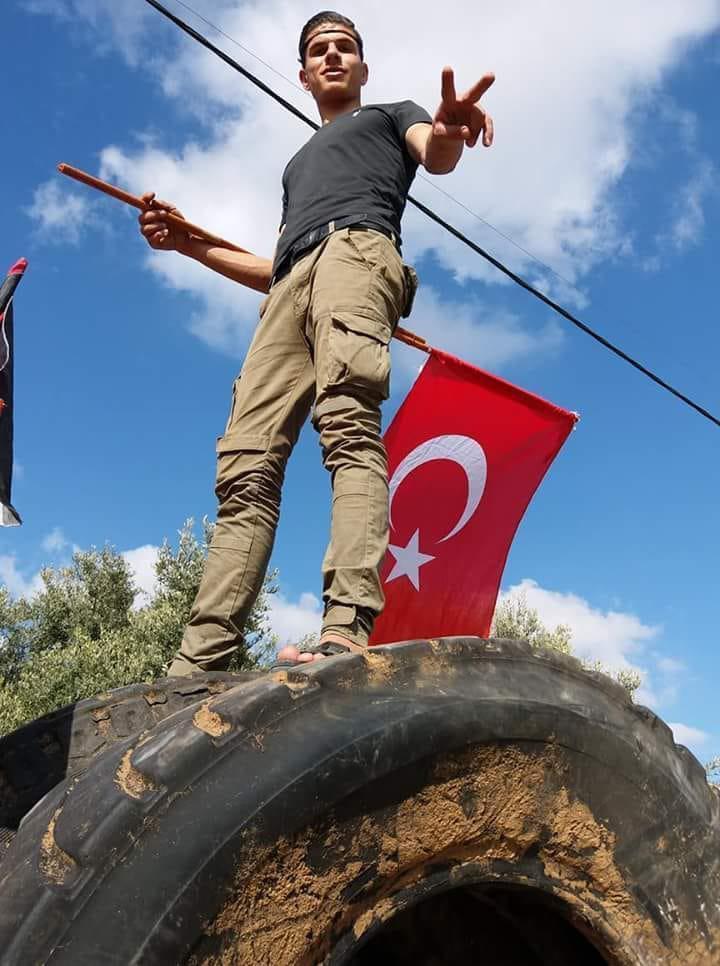 Gazze şehidi Türk bayrağıyla uğurladı