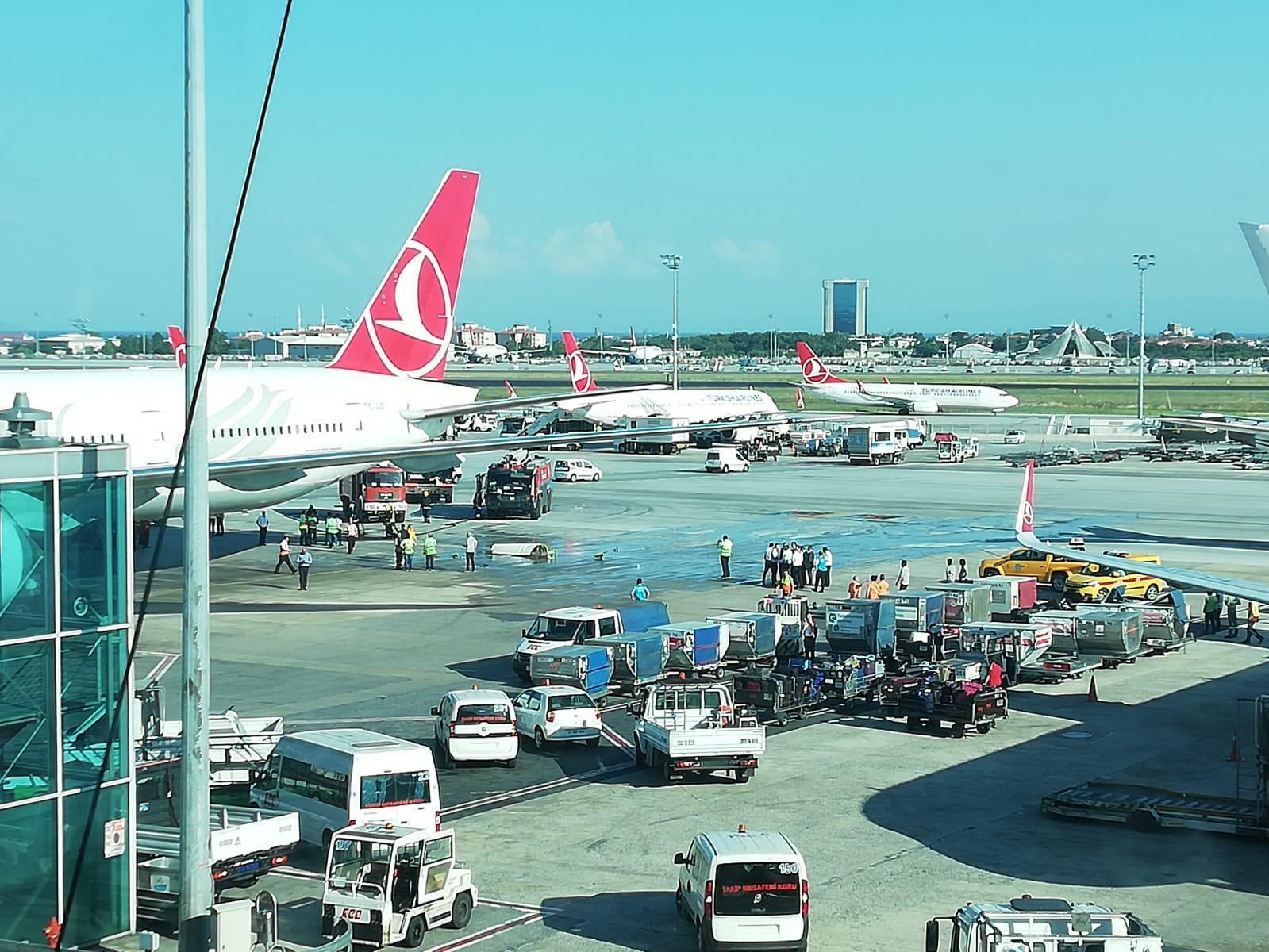 Atatürk Havalimanı apronunda kaza