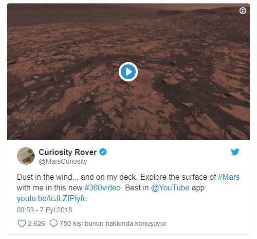 NASA, Curiositynin öz çekim fotoğrafını yayımladı