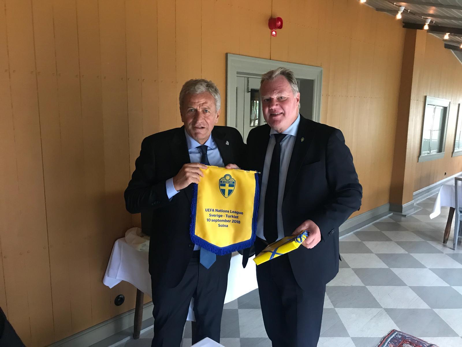 Yıldırım Demirören’den İsveç Futbol Federasyonu’na ziyaret
