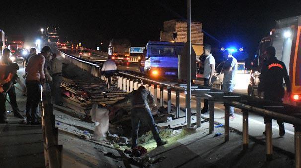 Konyada feci kaza: 1 ölü, 6 yaralı