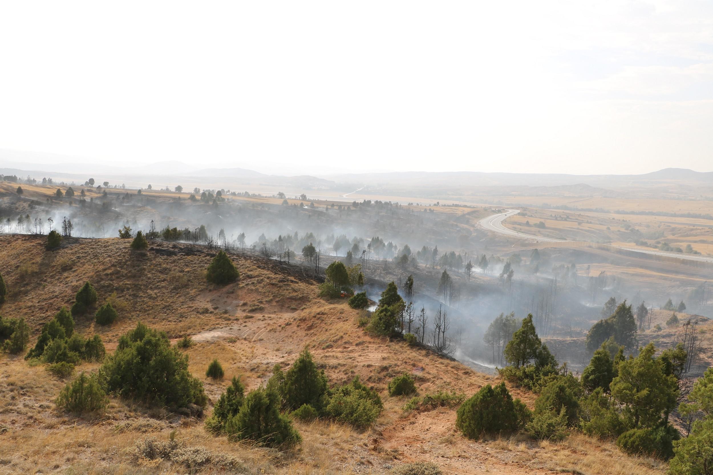 Sivas’ta orman yangını korkuttu