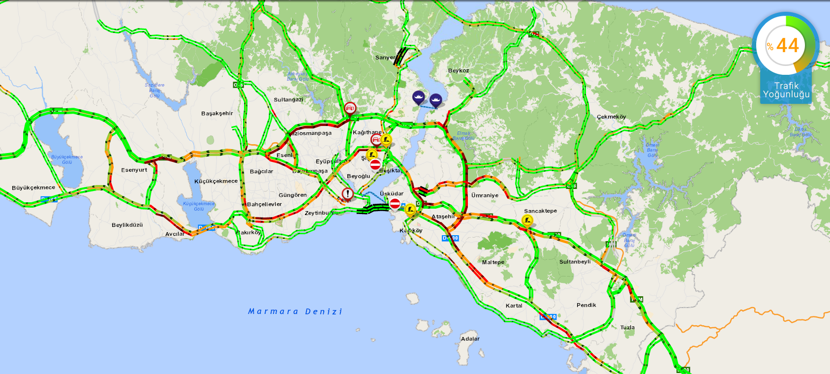 İstanbulda trafik yoğunluğu artıyor İşte son durum...
