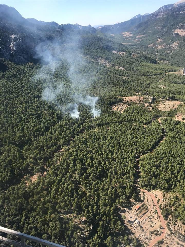 Son dakika Antalyada orman yangını
