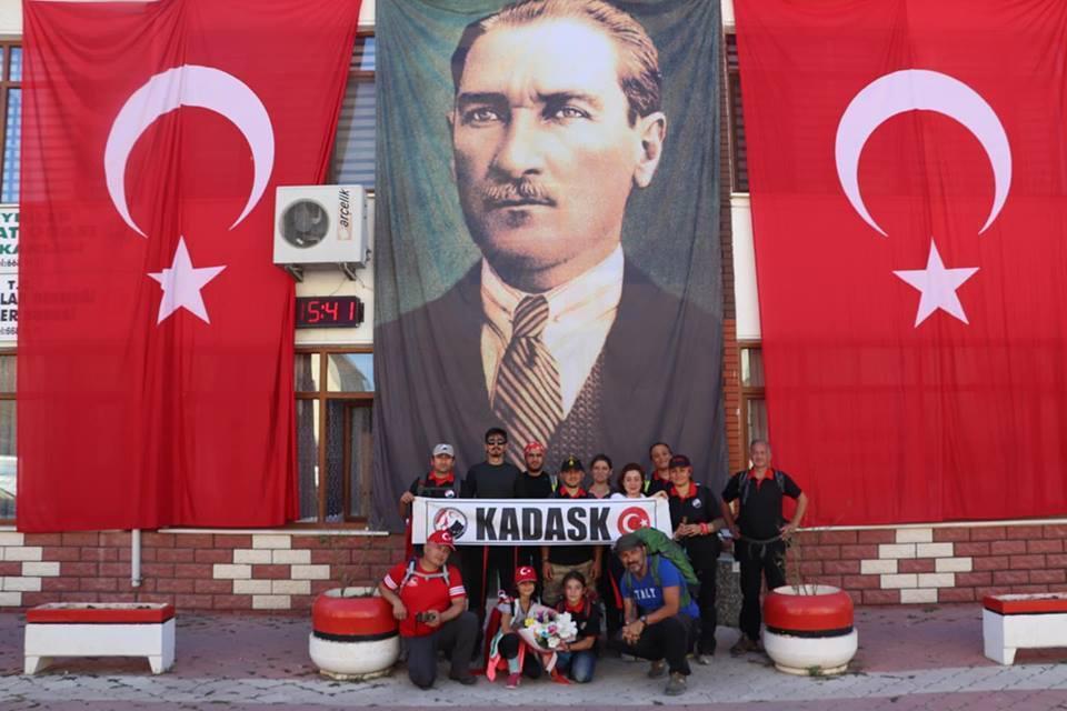 Atatürk ve İstiklal Yolu Yürüyüşü büyük bir coşkuyla yapıldı