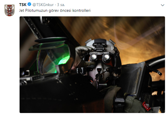 TSKnın jet pilotu paylaşımı sosyal medyayı salladı