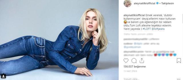 Bir markanın reklam yüzü olan Aleyna Tilki, 1 milyon TL kazandı