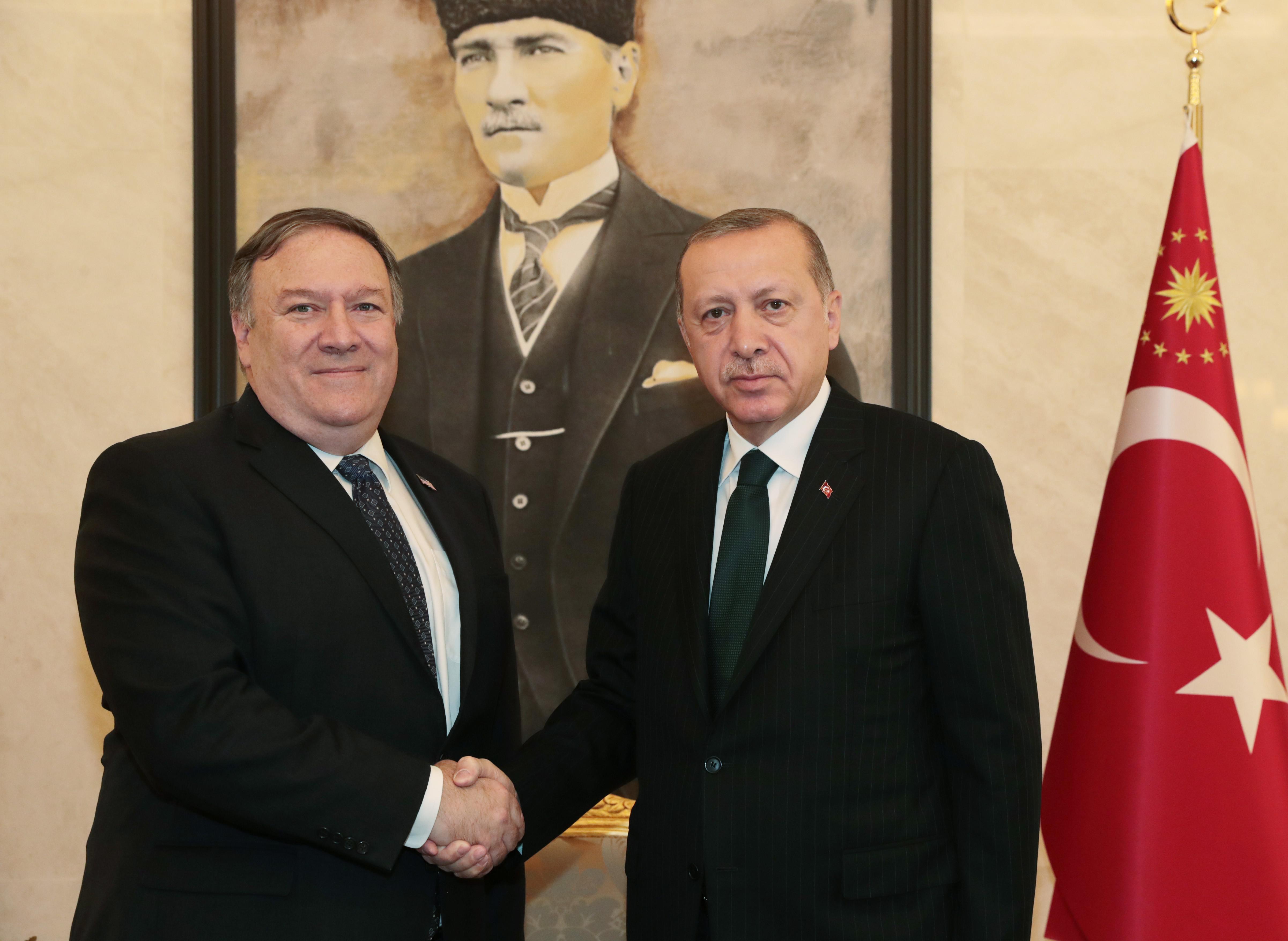 Son dakika: Cumhurbaşkanı Erdoğan, Pompeoyu kabul etti