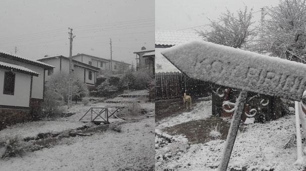 Ankarada yüksek kesimlere kar yağdı