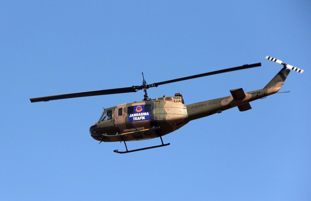 Helikopter destekli uygulamada 35 araca 13 bin lira ceza kesildi
