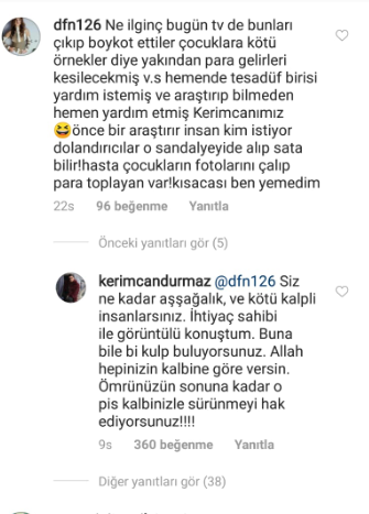 Kerimcan Durmazdan takipçisine: Aşağılık ve kötü kalplisiniz