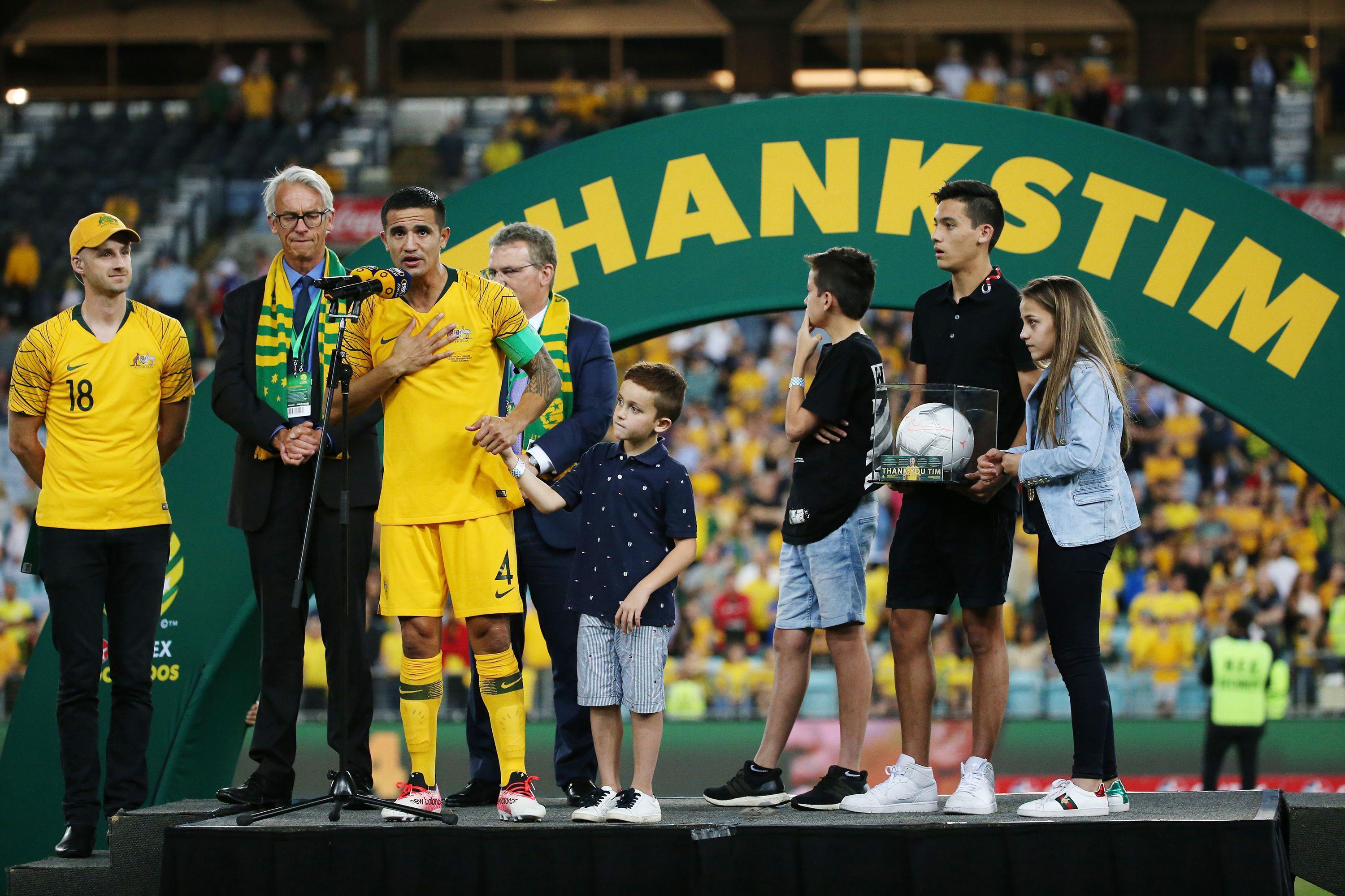 Cahill, Avustralya Milli Takımı formasıyla son kez sahaya çıktı
