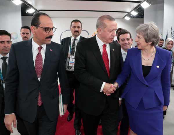 Cumhurbaşkanı Erdoğan, May ile görüştü