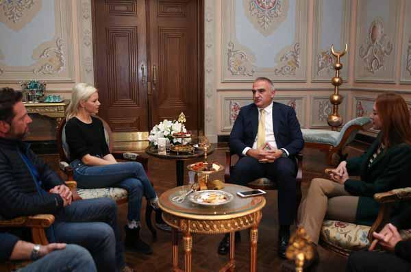 Kültür ve Turizm Bakanı Ersoy, dünyaca ünlü yıldızı kabul etti