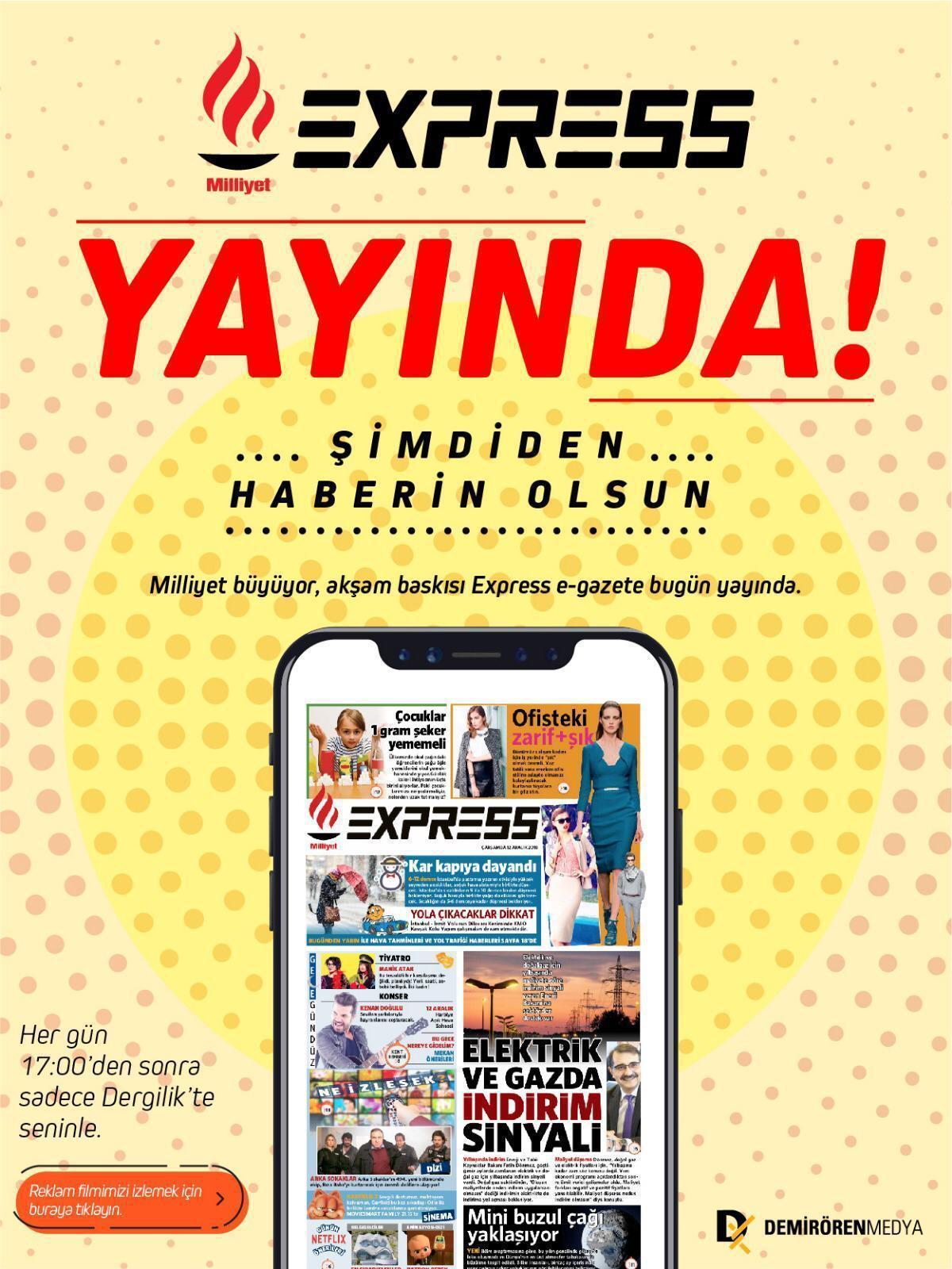 Yeni nesil E-Gazete Milliyet Express