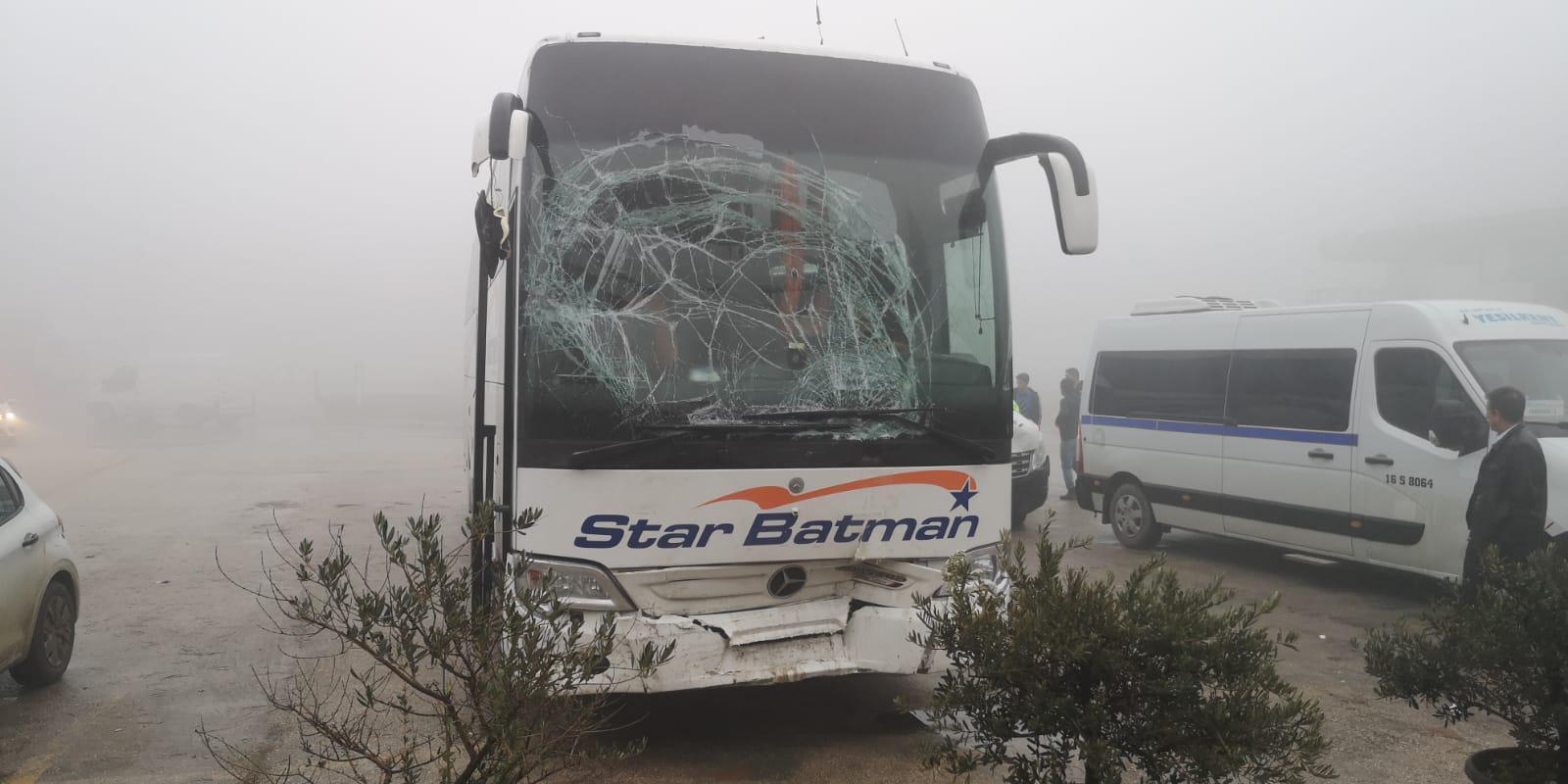 Bursada siste zincirleme kaza: 7 yaralı