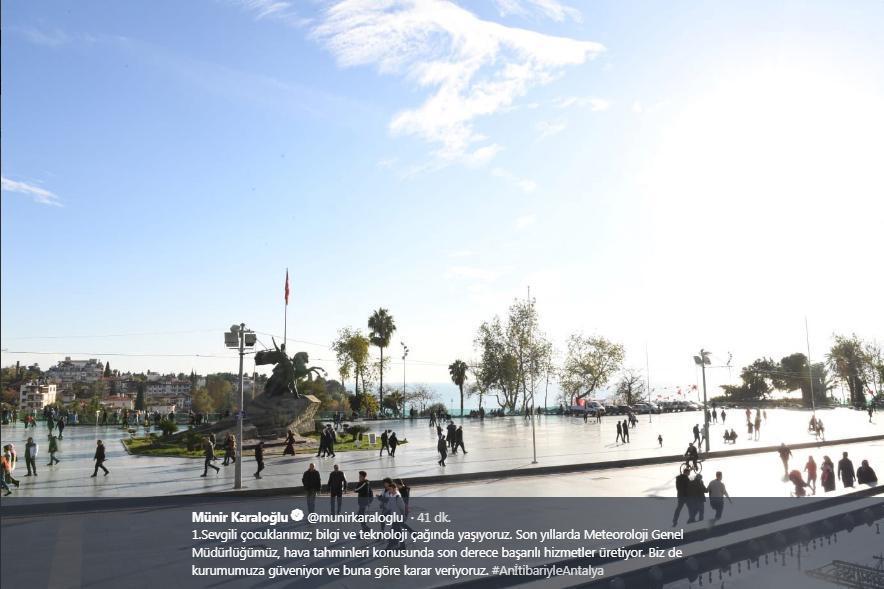 Vali Karaloğlundan tatil isteyen öğrencilere güneşli Antalya cevabı (Antalyada okullar bugün tatil mi)