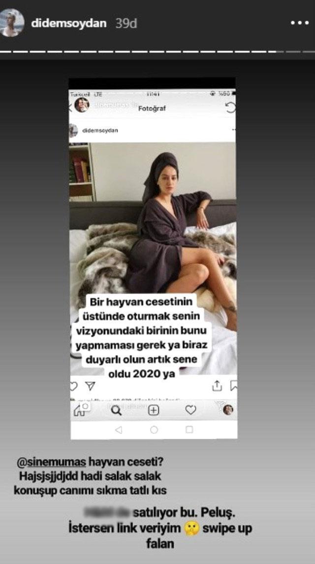 Sinem Umaş ile Didem Soydan Instagramda birbirine girdi