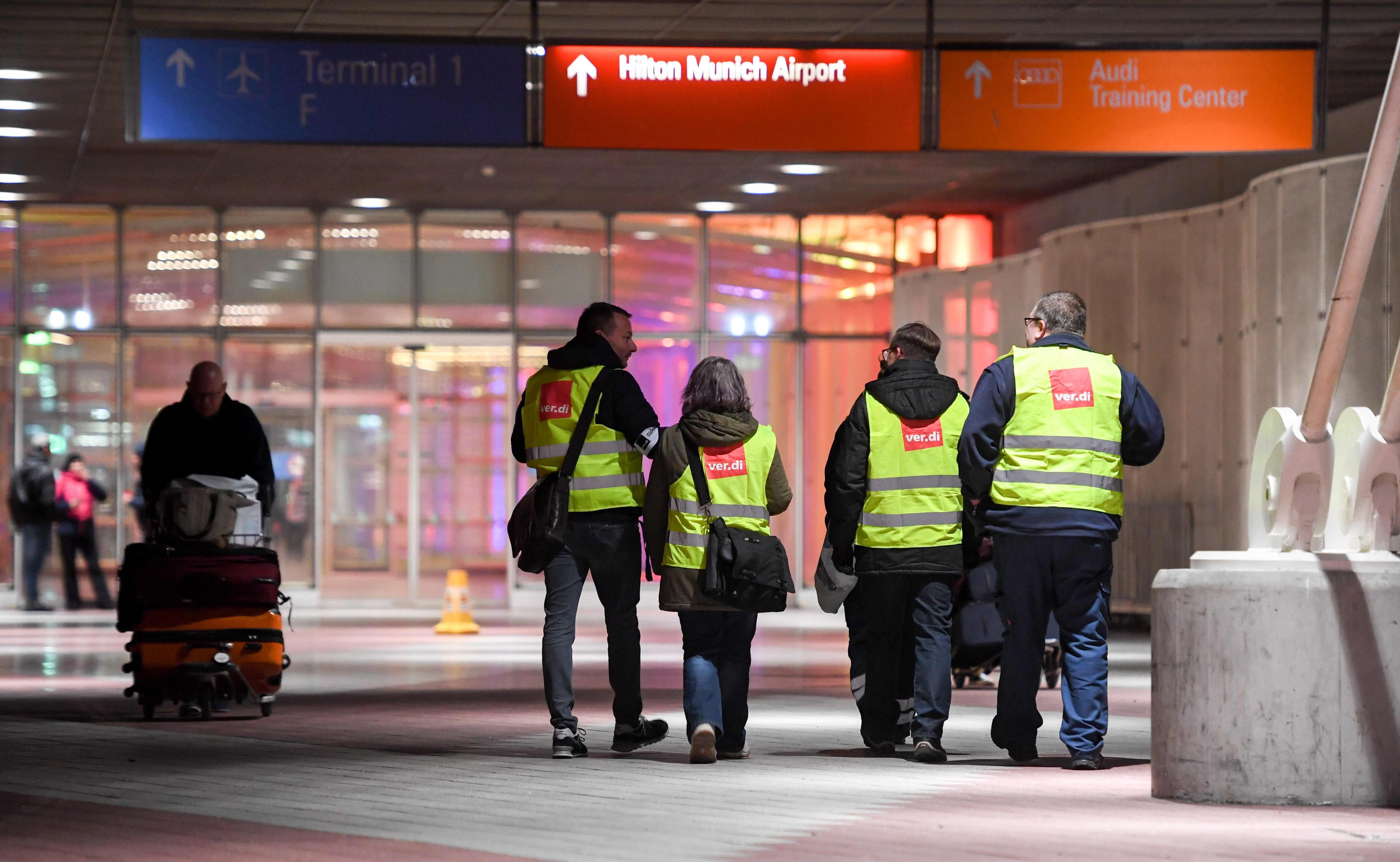 Almanyada havalimanı güvenlikçilerinden uyarı grevi