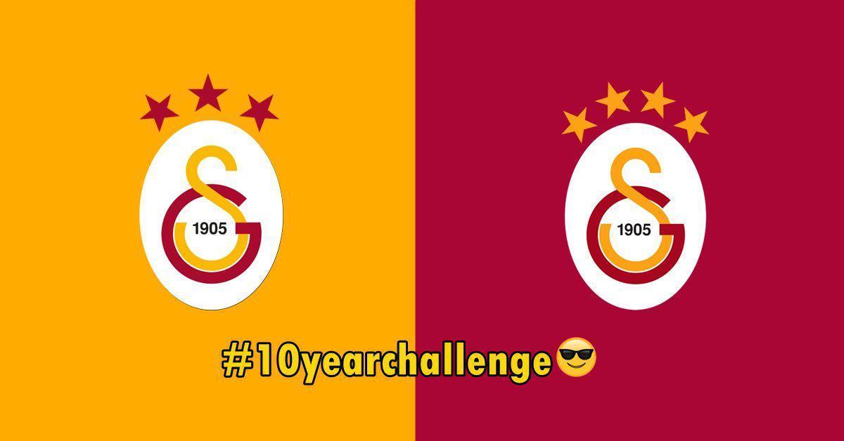 Galatasaraydan 10yearchallenge paylaşımı