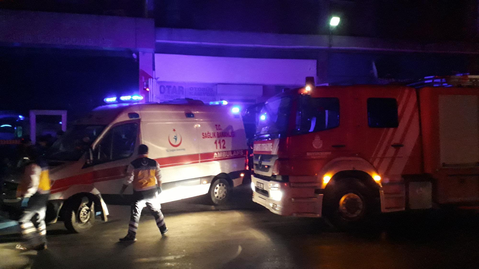 Başakşehirdeki sanayi sitesinde yangın çıktı: 1 ölü
