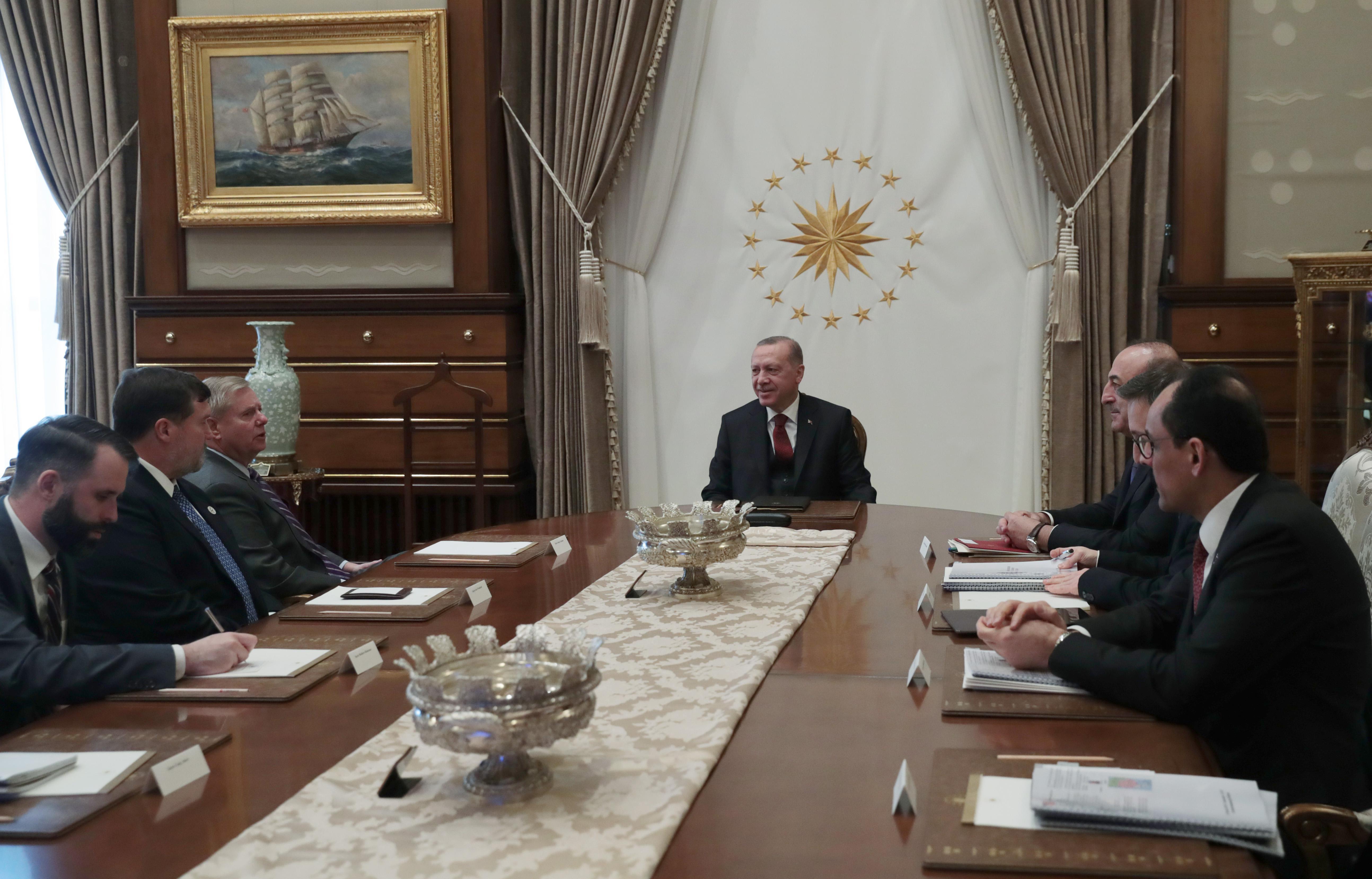 Cumhurbaşkanı Erdoğan, ABDli senatör Grahamı kabul etti