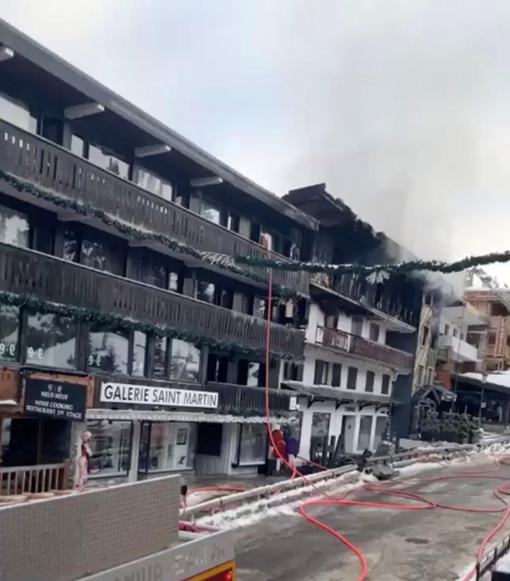 Fransada kayak merkezinde yangın