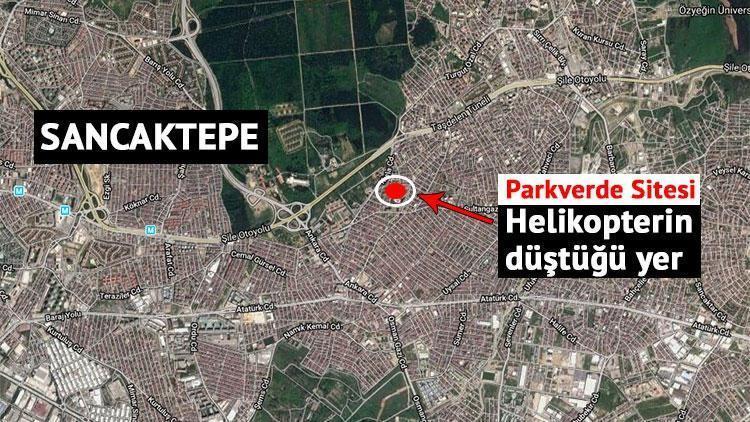 İstanbul Çekmeköyde askeri helikopter düştü: 4 asker şehit oldu