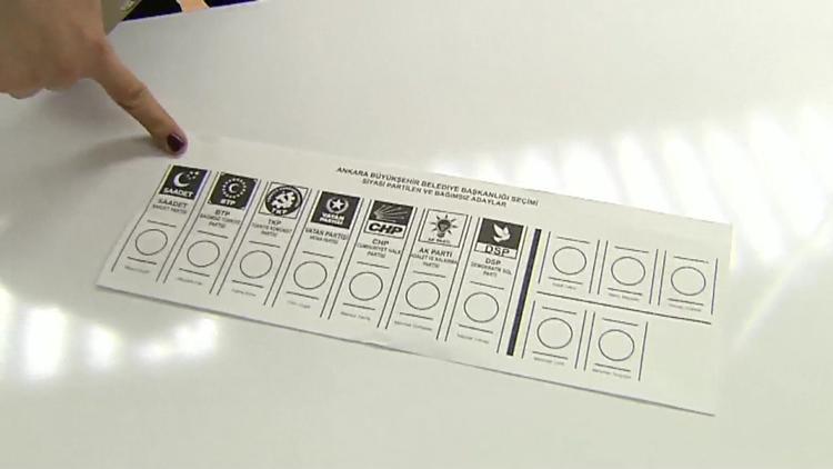 31 Mart yerel seçimlerinde kullanılacak oy pusulası görüntülendi