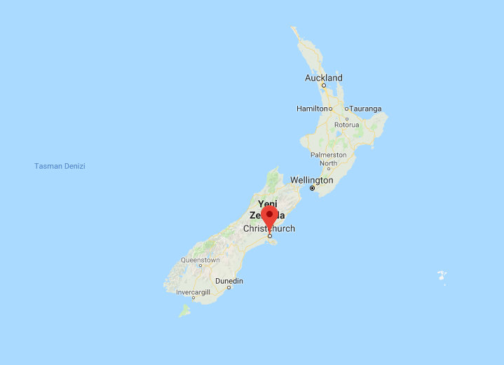 Yeni Zelanda (ChristChurch) nerede ve başkenti neresidir Dünya haritası...