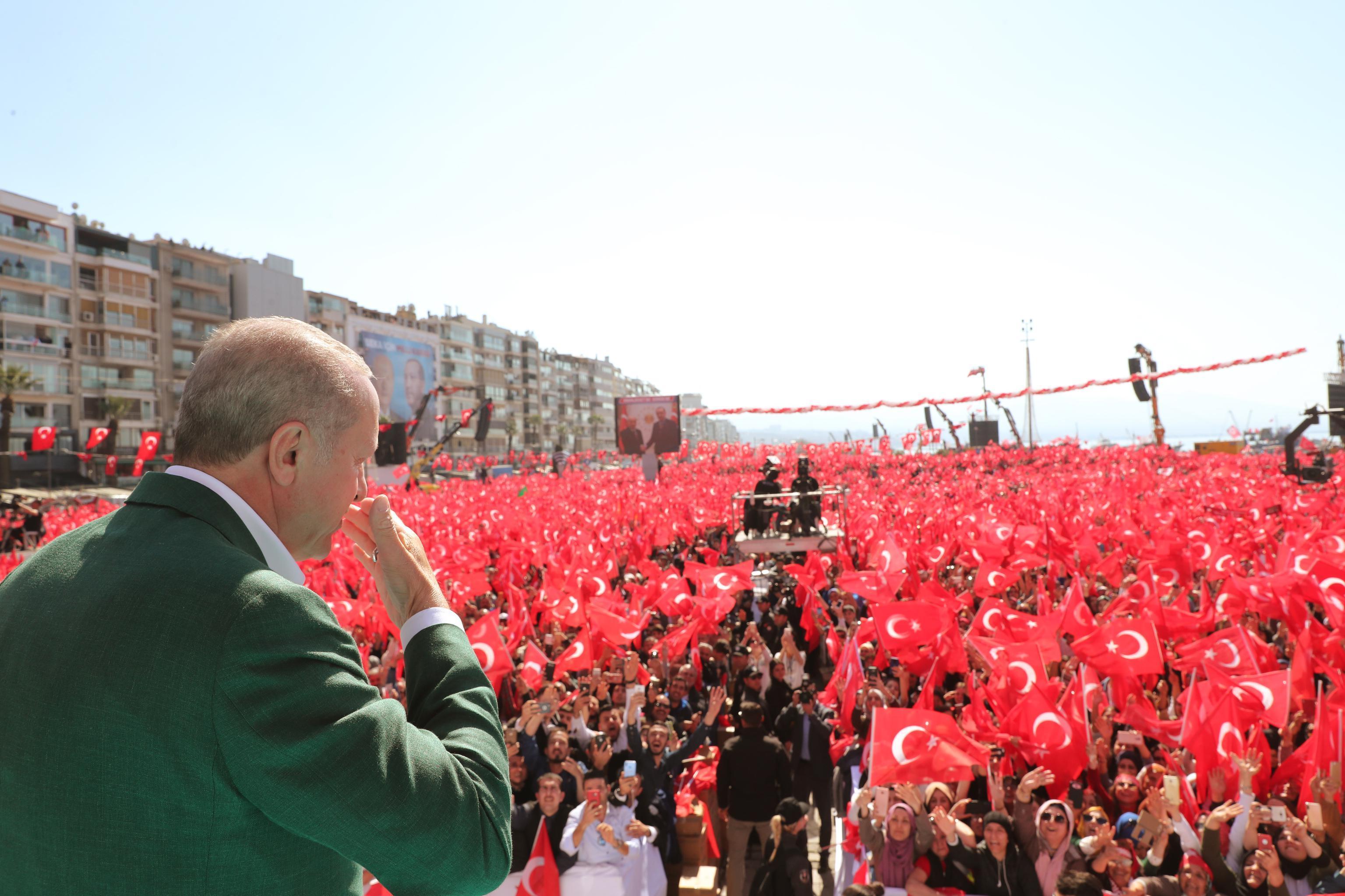 Son dakika Cumhurbaşkanı Erdoğan ve Devlet Bahçeli İzmirde