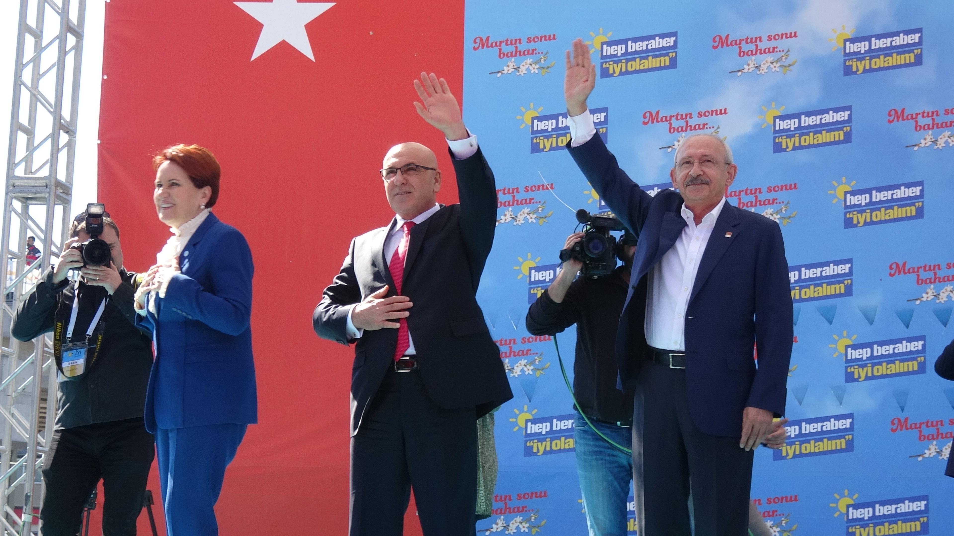 Kılıçdaroğlu ve Akşenerden Balıkesirde ortak miting