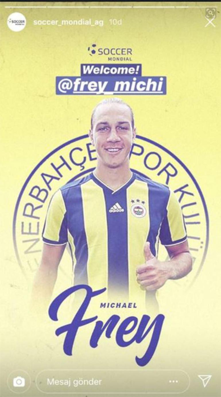 Fenerbahçenin tartışılan golcüsü Freyden ilginç imza