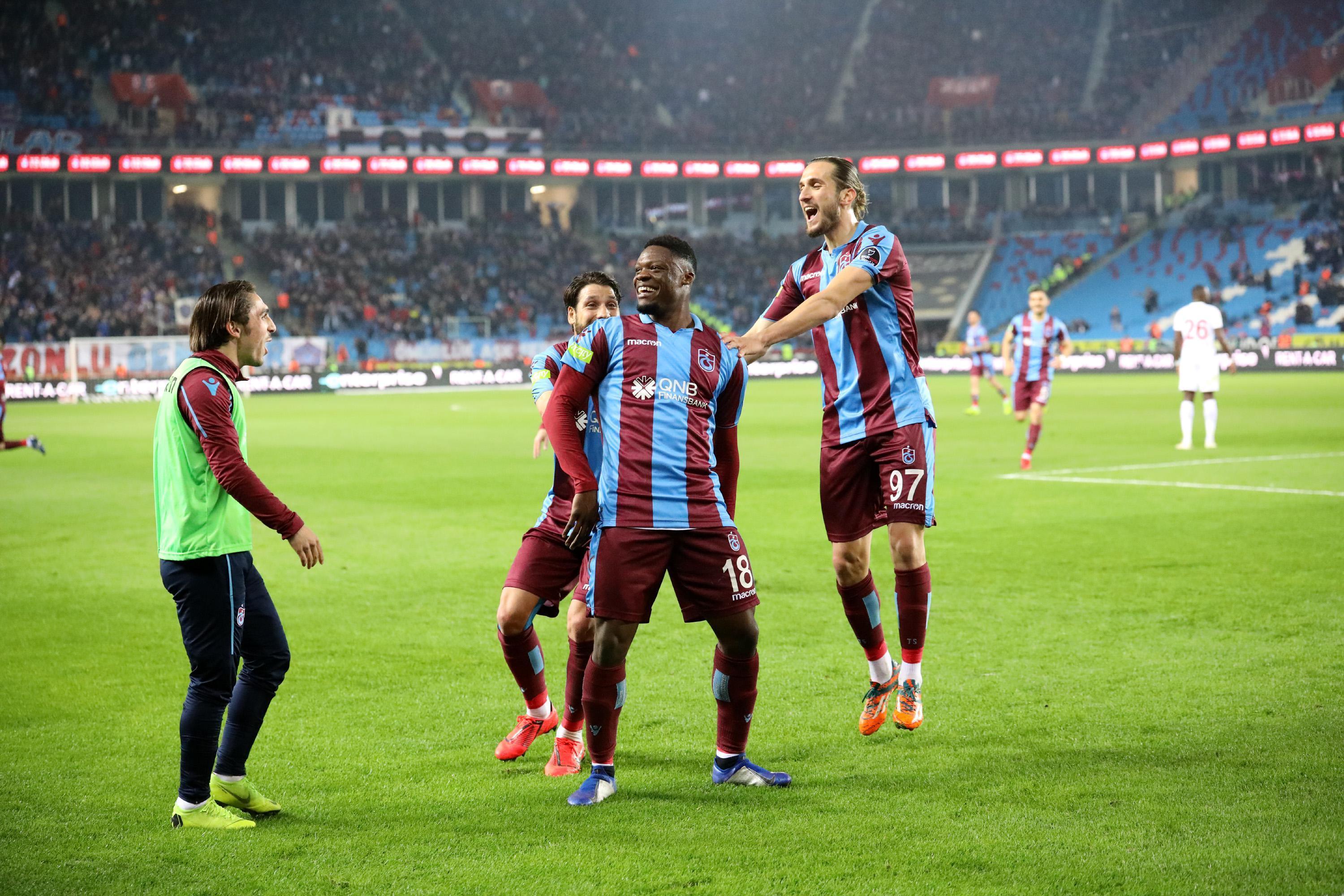 Trabzonspordan bol gollü galibiyet